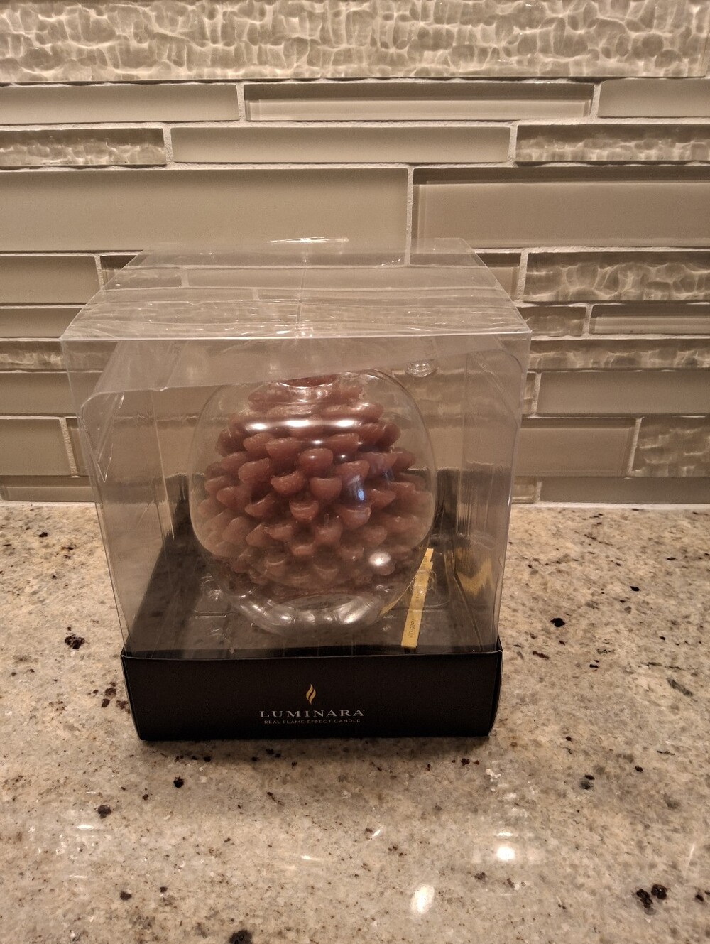 Luminara Pinecone Candle